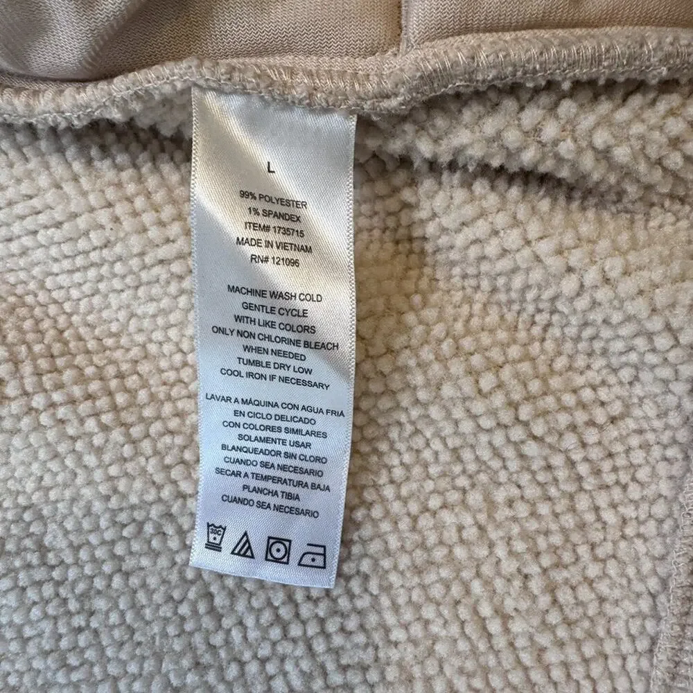 Copper & Oak Mens Tan Corduroy Sherpa Lined Shirt Jacket L Khaki 1735715